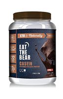 Eat The Bear Natural Micellar Casein Protein Powder, Extended Release Muscle Recovery Post Workout Supplement Protein Shake Powder with Amino Acids 1.6 lbs (Chocolate)