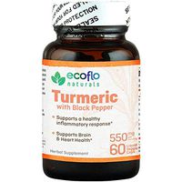 Turmeric with Black Pepper Capsules - Standardized to 95% Curcuminoids 95mg - GMO Free for Pain Relief & Joint Support - 60 Liquid Veggie Capsules