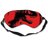 Dinosaur Logo Sleep Eye Mask for Sleeping Contoured Eyemask Silk Best Night Blinder Eyeshade for Men Women Kids