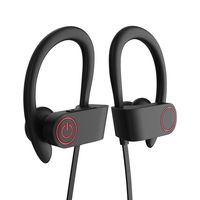 Bluetooth Earbuds, Sockey Ele Wireless Sports Headphones with Mic, HD Stereo and Waterproof & Sweatproof for Gym Running, 8 Hrs Play Time, Secure Fit Design (M)