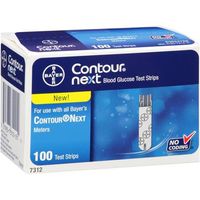 Bayer Contour Next Blood Glucose Test Strips, 100 Strips