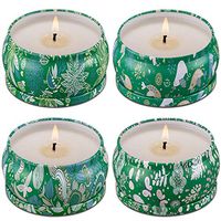 Wending Citronella Candles - Mosquito Hateful - Scented Candle - Natural Soy Wax - 4.5 Ounce x 4 Pack x 35 Hours Burn, Travel Tin Set for Summer, Indoor and Outdoor