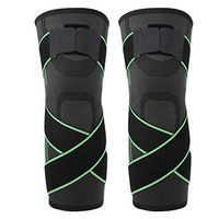 Zerone Compression Knee Brace Sleeves Sport Protective Knee Pads Breathable Knee Support for Running Basketball Cross fit Squats Lifting Knee Protector(M-Green)