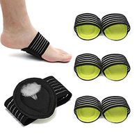 3 Pairs Compression Arch Support Sleeve for Plantar Fasciitis Socks Bufccy Arch Support Brace for Foot Relief Cushions, Fallen Arches, Achy Feet Problems for Men and Women