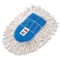 Rubbermaid U130 Trapper Wedge Dust Mop Head White Cut-End Cotton