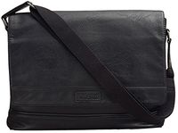 Kenneth Cole REACTION Laptop Messenger Bag, Black, One Size