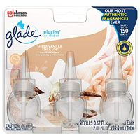 Glade Plugins Scented Oil Refill 3 Ct, Sheer Vanilla Embrace, Plug in Air Freshener, 1.34 Ounce, 2.01 Ounce