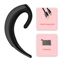 Z&HA Bluetooth Wireless Headphones Non Ear Plug,Open Ear Headsets,Earhook Painless,Music Sports Earphones for Running Driving Hands-Free answering,Instead of Bone Conduction Headphone