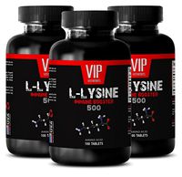 Immune lysine - L-LYSINE Immune Booster 500 - Increase Immunity - 3 Bottles 300 Tablets