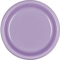 Bulk Round Plastic Plates | 50ct (10.25 inch, Hydrangea)