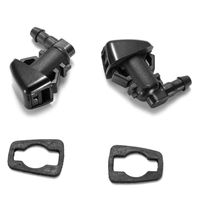 Cheriezing Front Windshield Washer Nozzles Wiper Spray Kit Single Hole for 2007-2012 Dodge Nitro 2006-2010 Jeep Commander 2008-2013 Liberty 2 pack 55157319AA