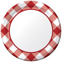 Creative Converting 8 Count Paper Dessert Plates, Gingham Galore