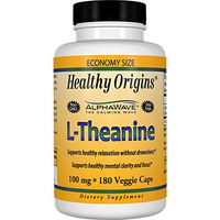 Healthy Origins L-Theanine (AlphaWave) 100 mg, 180 Veggie Caps