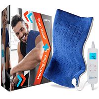 Full Body Electric Heating Pad - Portable Washable Large Warming Blanket Heat Pack [12"x24"] Therapy Pad w/Auto Shut Off for Back Neck Shoulder Foot Leg Muscle Pain Menstrual Period Cramps -SereneLife