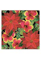 Festive Hibiscus & Poinsettia Design Hawaiian Gift Wrap Paper 2 Rolls