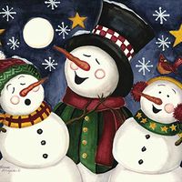 Hi-Look Microfiber Cleaning Cloth - Snowmen Carol