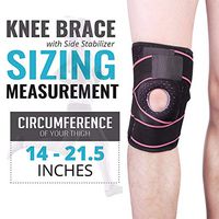 ZbbNice Knee Brace Compression Sleeve for Men Women with Side Stabilizers Patella Gel Pads for Best Knee Support for Running,Meniscus Tear, Arthritis, Pain Relief & Sports Injury Recovery