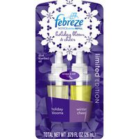 Febreze Noticeables Holiday Blooms & Winter Cheer Dual Scented Oil Refill, .879 Fl Oz