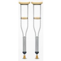 TLANG WALKER Lightweight Aluminum Alloy Underarm Cane Telescopic Height Adjustable Anti-Skid Shock Cane Walking Aid for The Elderly 1 Pair (Size : 110~130cm)