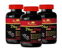 Natural Testosterone boosters - DHEA (Dehydroepiandrosterone) - Dhea Bulk Supplements - 3 Bottles 180 Capsules