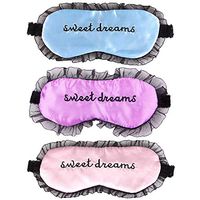 ACTLATI Silk Sleep Eye Mask Breathable Eyelashes Blindfold with Elastic Strap Soft Eye Cover for Night Sleeping, Travel, Nap (Pink+Light Blue+Purple)