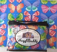 'NUGGLEBUDDY NEW! Microwavable Moist Heat & Aromatherapy Organic Rice Pack Cold Pack. Beautiful Tropical Butterfly Flannel Fabric with Sweet Lavender Aromatherapy! Your NEW Best Friend!