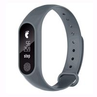 SGYH Sport Pedometer Fitness Tracker with Heart Rate Sleep Monitoring BT4.0 Smart Watch Bracelet for Women Men Compatible with Android and iOS (Gray)