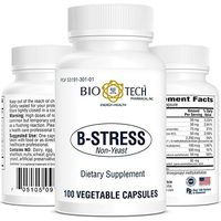 B-Stress Vitamin B Complex Dietary supplement for nervous system health healthy metabolism energy production aging immune - 100 Vegetable Capsules