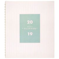 Emily + Meritt 2019 Weekly & Monthly Planner, 8-1/2" x 11", Large, The Brushstroke Stripe Planner (EM101-905)