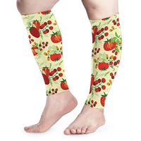 Calf Compression Sleeve - Tomato Fruit Non Slip Knee Long Sleeve Leggings for Shin Splints,Running,Medical Care,Travel,Pain Relief for Men and Women