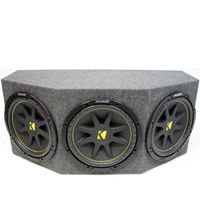 Triple 12" Kicker Comp Loaded Subwoofer Box Enclosure (10C12-4)