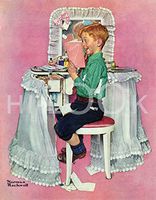 Hi-Look Microfiber Cleaning Cloth - Boy reading Sister's Diary (March 1942)