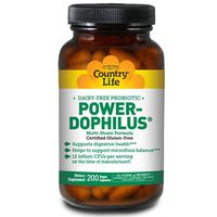 COUNTRY LIFE VITAMINS POWER-DOPHILUS,MILK FREE, 200 VCAP
