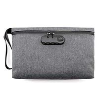 Smell Proof Bags- 28 * 19 * 6.5cm,Durable Water Repellent Stash Bag with Combination Lock for Your Herbs and Smelly Accessories, Multi-Function Waterproof Odor Proof Bag Sendk