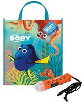"Finding Dory" Happy Halloween Trick or Treat Candy Loot Bag!! Plus Bonus"Safety First" Mini Halloween Flashlight Necklace!