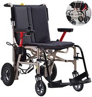 LI yuan Ultra-Light Electric Wheelchair, Folding Wheelchairs with 120W 2 Dual Motor 15Kg for Disabled for People Who Can't Stand