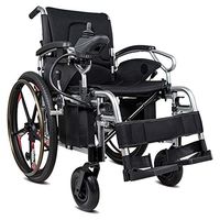 FC-LY Lightweight Dual Function Foldable Power Wheelchair (Li-Ion Battery), Drive with Electric Power Or Use As Manual Wheelchair (46Cm)