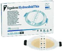 3M Healthcare Tegaderm Hydrocolloid Thin Dressing 2-3/4" x 3-1/2", Sterile (Box of 10 Each)