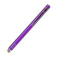 TruGlide Mesh Fiber Stylus with Microfiber Knit Tip for All Capacitive Touch Screen Tablets, iPad, and Smartphone (Purple with Silver Clip)