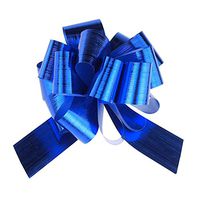 Metallic Pull Bows for Gift-Wrapping, 2-Piece (Large, Royal Blue)