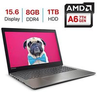 Lenovo IdeaPad 320/330 15.6-inch HD (1366x768) Display Laptop PC, AMD A6 Processor 8GB DDR4 SDRAM HDMI, Bluetooth, WiFi, Webcam, DVD±RW, Windows 10 (320 Series)