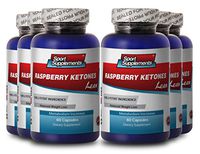 Sport Supplemets Raspberry Ketones Lean 1200mg w/Acai, Green Tea, Resveratrol (6 Bottles 360 Capsules)