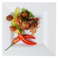 Solid Squares 1608-WH Square Salad Plate, 8 x 8", White