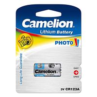 Camelion CR123A 3V 1300mAh Lithium 1pk Blister Fast USA Ship
