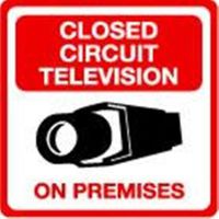 Security Sign - #203 1 Video CCTV Security Surveillance Camera System Warning Sign - Commercial Grade