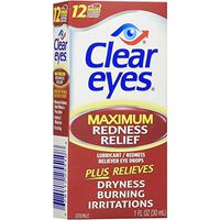 Clear Eyes Maximum Redness Relief Eye Drops 1 oz (Pack of 2)