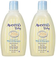 AVEENO Baby Wash & Shampoo, Lightly Scented 12 oz (2 Pack)