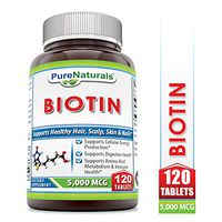 Pure Naturals Biotin 5000 Mcg 120 Tablets Supports Cellular Energy Production, Supports Digestive Health, Supports Amino Acid Metabolism & Immune Health