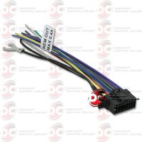 SONY 16 PIN WIRING HARNESS FOR SELECT 2013 SONY HEADUNIT STEREO RADIO FOR WX-GT80UI CDX-GT575UP MEX-BT4100P CDX-GS500R MEX-GS600BT CDX-GT710HD WX-GT90BT CDX-GT270MP CDX-GT570UP MEX-BT3100P & CDX-GT470UM