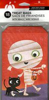 MUMMY TREAT BAGS SACS ( 18 BAGS / 1 PACK ) 4 IN X 6 IN